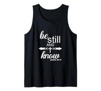 Be Still & Know Cool Christian Life Bibbia Verse With Cross Canotta