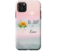 Be Still Know That I Am God Quotes Butterfly Christian Jesus Custodia per iPhone 11 Pro Max