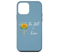 Be Still Know That I Am God Quotes Butterfly Christian Jesus Custodia per iPhone 12 mini