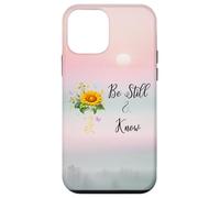 Be Still Know That I Am God Quotes Butterfly Christian Jesus Custodia per iPhone 12 mini