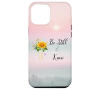 Be Still Know That I Am God Quotes Butterfly Christian Jesus Custodia per iPhone 12 Pro Max