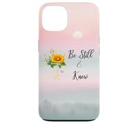 Be Still Know That I Am God Quotes Butterfly Christian Jesus Custodia per iPhone 13