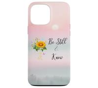 Be Still Know That I Am God Quotes Butterfly Christian Jesus Custodia per iPhone 13 Pro Max