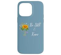 Be Still Know That I Am God Quotes Butterfly Christian Jesus Custodia per iPhone 14 Pro Max