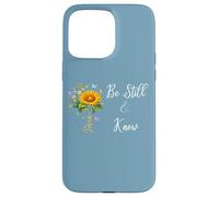 Be Still Know That I Am God Quotes Butterfly Christian Jesus Custodia per iPhone 15 Pro Max