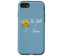 Be Still Know That I Am God Quotes Butterfly Christian Jesus Custodia per iPhone SE (2020) / 7/8