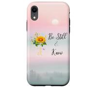 Be Still Know That I Am God Quotes Butterfly Christian Jesus Custodia per iPhone XR