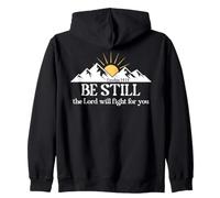 Be Still The Lord Will Fight for You Exodus 14:14 Christian Felpa con Cappuccio