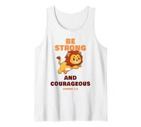 Be Strong & Courageous - Joshua 1:9 Christian Kids & Adult Canotta