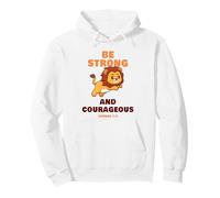 Be Strong & Courageous - Joshua 1:9 Christian Kids & Adult Felpa con Cappuccio