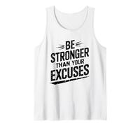 Be Stronger Than Your Excuses Motivational Gym Fitness Canotta