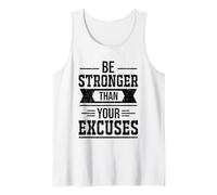 Be Stronger Than Your Excuses Motivational Gym Fitness Canotta