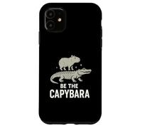 Be The Capybara Calma Divertente Capy Equitazione Gator Chill Vibes Custodia per iPhone 11