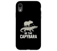 Be The Capybara Calma Divertente Capy Equitazione Gator Chill Vibes Custodia per iPhone XR