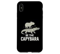 Be The Capybara Calma Divertente Capy Equitazione Gator Chill Vibes Custodia per iPhone XS Max