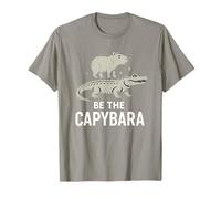 Be The Capybara Calma Divertente Capy Equitazione Gator Chill Vibes Maglietta