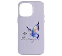 Be the Change Butterfly Tee Growth Mindset maglietta per ragazze Custodia per iPhone 14 Pro Max