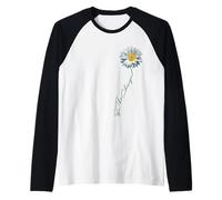 Be The Change | Fiore di Margherita per la gentilezza Maglia con Maniche Raglan