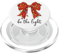 Be the Light Christian Christmas Bible Verse Bow Mathew 5:14 PopSockets PopGrip per MagSafe