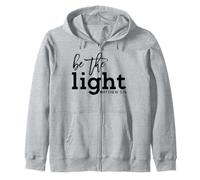 Be the Light Christian Tee Dicendo Matteo 5:14 Bibbia Citazione Felpa con Cappuccio