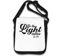 Be The Light Matthew 5 14 Borsa a tracolla Bianco