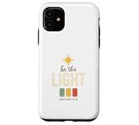 Be The Light, Matthew 5:14 Retro Star Christian Custodia per iPhone 11