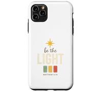Be The Light, Matthew 5:14 Retro Star Christian Custodia per iPhone 11 Pro Max