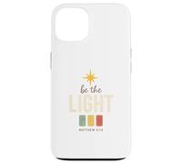 Be The Light, Matthew 5:14 Retro Star Christian Custodia per iPhone 13