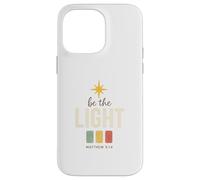 Be The Light, Matthew 5:14 Retro Star Christian Custodia per iPhone 14 Pro Max