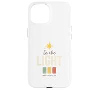 Be The Light, Matthew 5:14 Retro Star Christian Custodia per iPhone 15