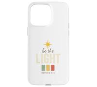 Be The Light, Matthew 5:14 Retro Star Christian Custodia per iPhone 15 Pro Max