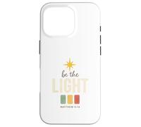 Be The Light, Matthew 5:14 Retro Star Christian Custodia per iPhone 16 Pro