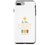 Be The Light, Matthew 5:14 Retro Star Christian Custodia per iPhone 7 Plus/8 Plus