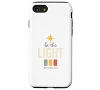 Be The Light, Matthew 5:14 Retro Star Christian Custodia per iPhone SE (2020) / 7/8
