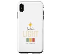Be The Light, Matthew 5:14 Retro Star Christian Custodia per iPhone XS Max