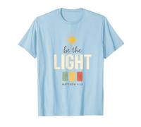 Be The Light, Matthew 5:14 Retro Star Christian Maglietta