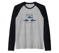 Be The One That Turns The Other Way Inspirational Citazione Maglia con Maniche Raglan