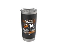 Be The Person Your Scary Norwegian Elkhound Dog Halloween Bicchiere termico in acciaio inox doppia parete