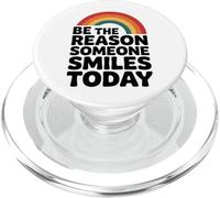 Be The Reason Someone Smiles Gentilezza Arcobaleno Positivo Retro PopSockets PopGrip per MagSafe