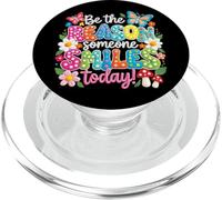 Be The Reason Someone Smiles Today, colorato stile retrò, citazione artistica PopSockets PopGrip per MagSafe