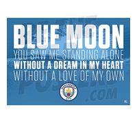 Be The Star Posters Manchester City FC Chant Poster A2 - Prodotto con licenza ufficiale
