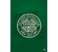 Be The Star Posters Poster con stemma del Celtic FC, formato A3, prodotto con licenza ufficiale