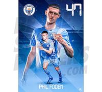 Be The Star Posters Poster Man City FC Foden Action 21/22, formato A3, prodotto con licenza ufficiale