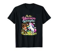 Be The Unicorn Wrangler Equestrian Kid Lasso Design Maglietta