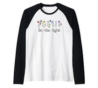 Be Thy Light Matthew 5:14 Christian Bible Verse Scripture Maglia con Maniche Raglan