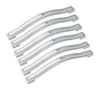 BE-TOOL 12 maniglie in cristallo per armadietti, 160 mm, in lega di zinco, maniglie quadrate europee moderne per cassetti, maniglie per porte di mobili con viti per armadietti, armadi, credenze della