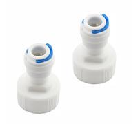 BE-TOOL 2 raccordi per sistema idrico ad osmosi inversa, filettatura da 3/4" a 1/4", connettore dell'acqua per frigorifero, connettori rapidi per tutti i filtri del purificatore d'acqua, sistemi ad
