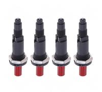 BE-TOOL 4 accenditori piezoelettrici a scintilla, accensione a pulsante, pulsante di uscita del riscaldatore a gas, kit di fiamma in ceramica per barbecue e stufe a gas