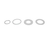 BE-Tool, anello di riduzione per lame per sega circolare, boccole per sega, anelli di riduzione, rondelle di boccole, distanziatori per lame (confezione da 3), argento