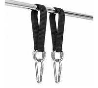 BE-TOOL Cinghie per altalena per albero da 40 cm, kit per appendere amaca regolabile cinghie per albero cinghie nere per altalena con 2 moschettoni a dado per sedia da campeggio all'aperto amaca